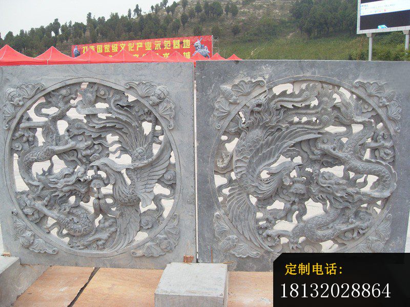 龙凤呈祥石浮雕，公园景观石浮雕_800*600
