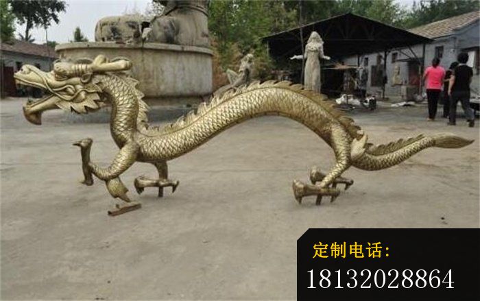 龙铜雕，公园景观雕塑_700*439