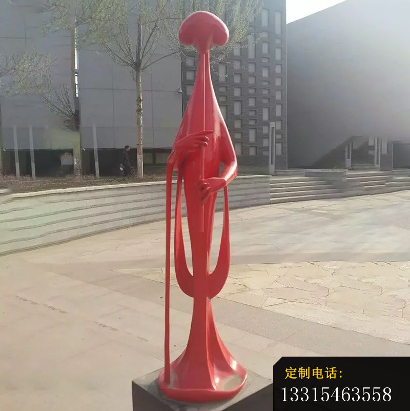 不锈钢抽象人物雕塑，广场不锈钢雕塑 _800*801