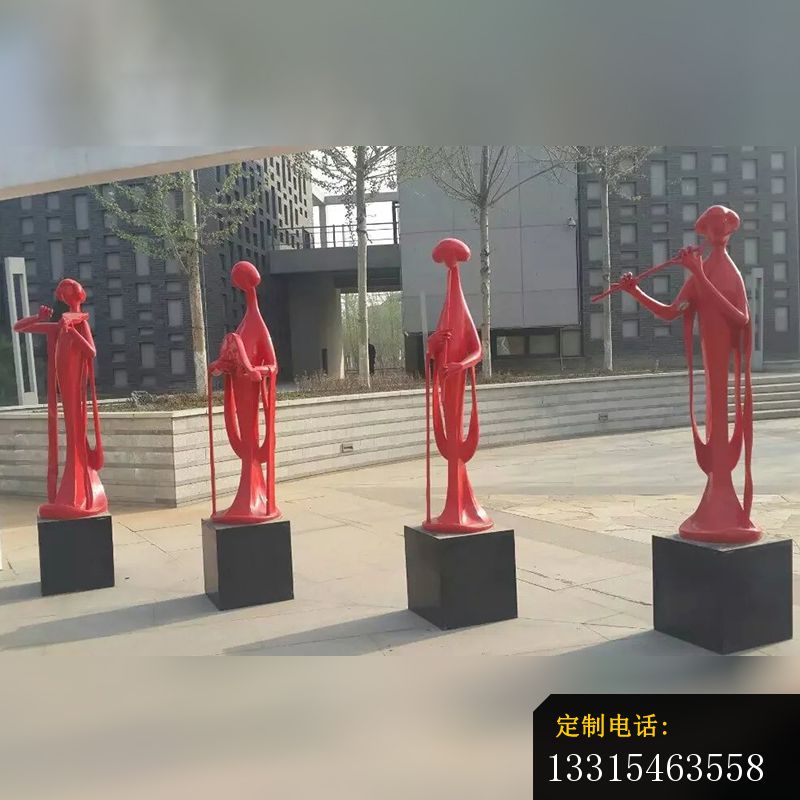 不锈钢抽象人物雕塑，广场不锈钢雕塑 _800*800