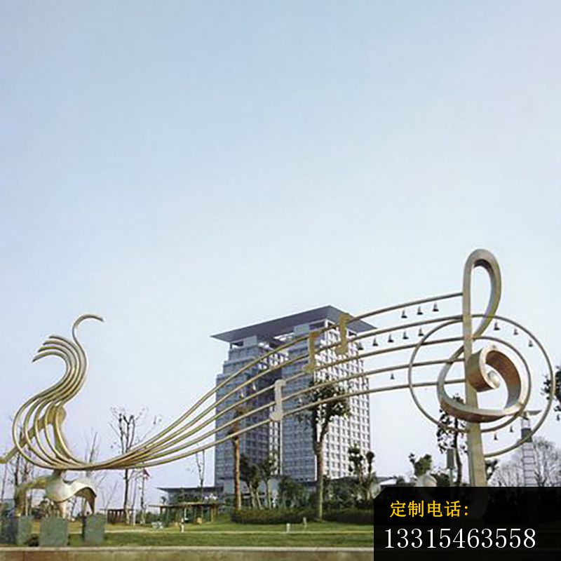 不锈钢音符雕塑，广场音符不锈钢雕塑_800*800
