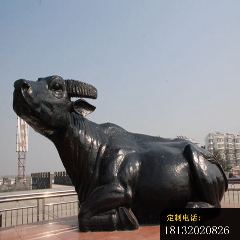 卧着的铜牛雕塑 广场动物铜雕_800*800