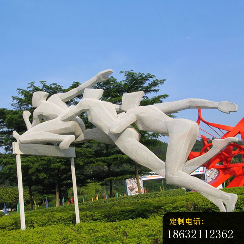 跨栏雕塑，不锈钢运动雕塑 (4)_800*800