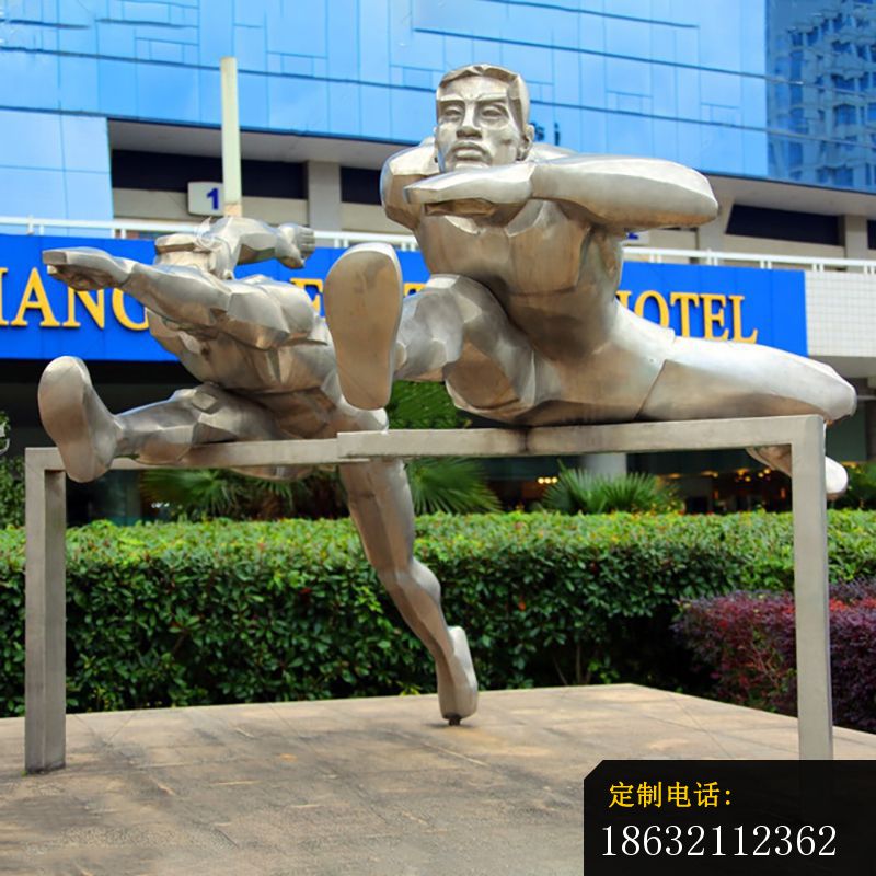 不锈钢跨栏雕塑 (2)_800*800