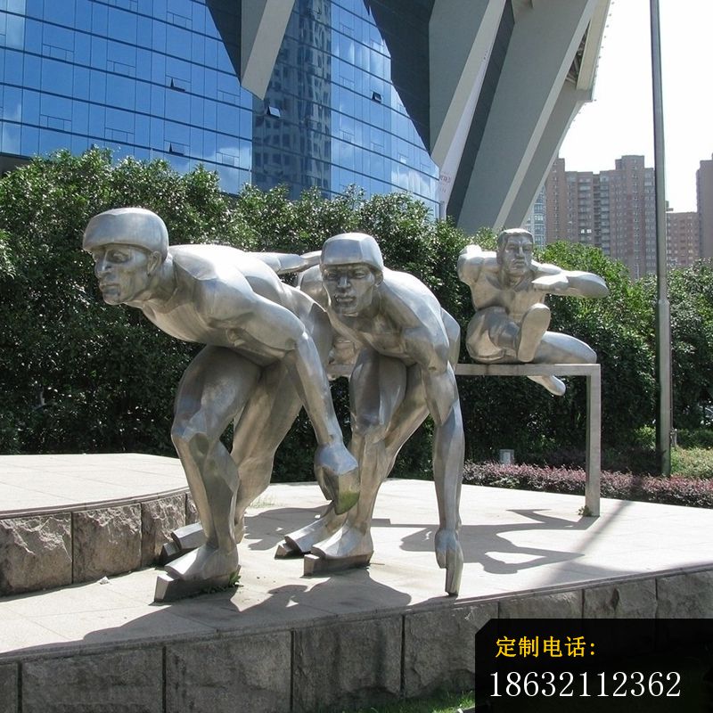 不锈钢跨栏雕塑 (4)_800*800