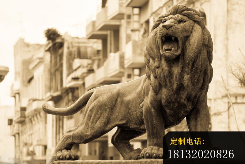 西洋吼狮石雕 大理石动物_800*534