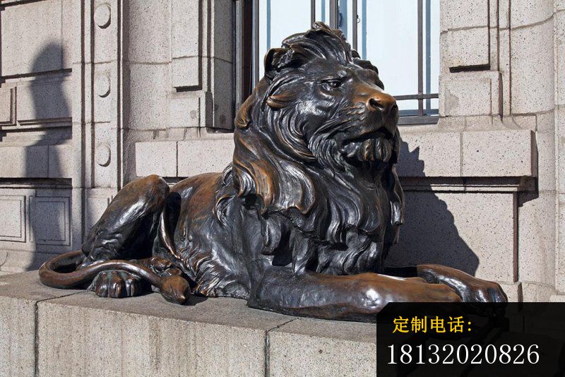 西洋狮铜雕 铜狮子雕塑 (2)_800*534
