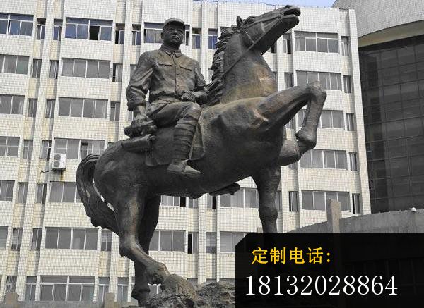 骑马战士铜雕，广场景观雕塑_600*437