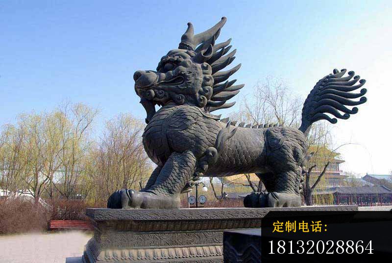 麒麟铜雕，园林景观雕塑_800*536