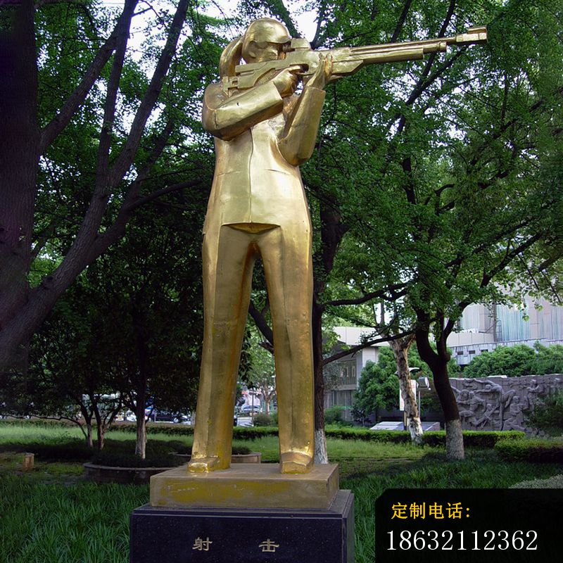 不锈钢射击雕塑_800*800