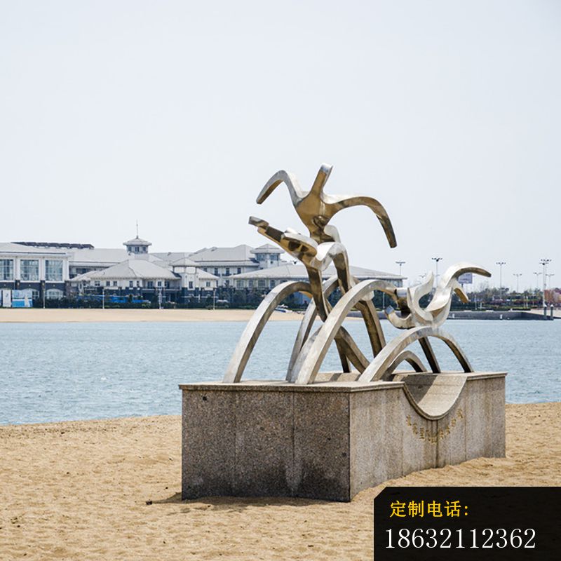 不锈钢游泳雕塑 (2)_800*800
