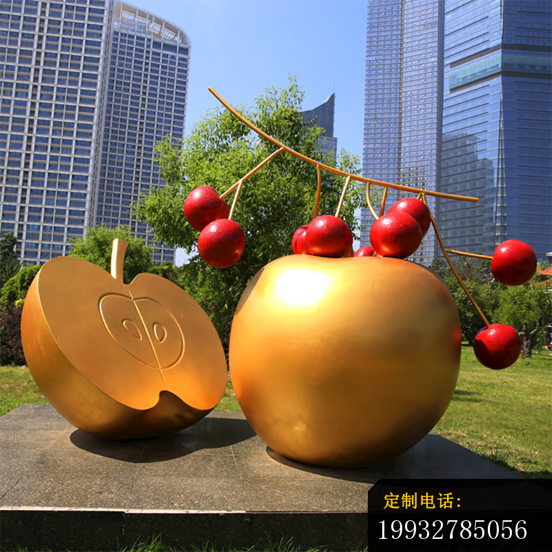 不锈钢水果雕塑 (5)_800*800