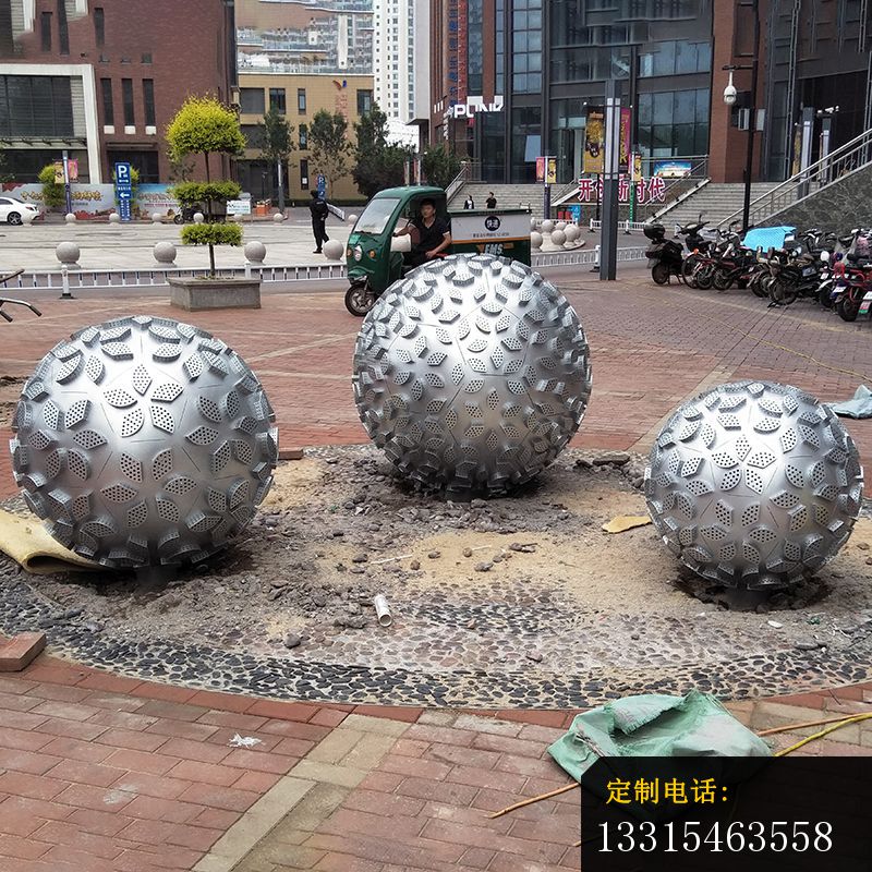 不锈钢商场景观球形雕塑 _800*800