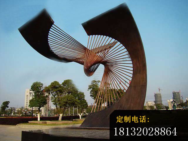 扇心之门铜雕，广场景观雕塑_640*480