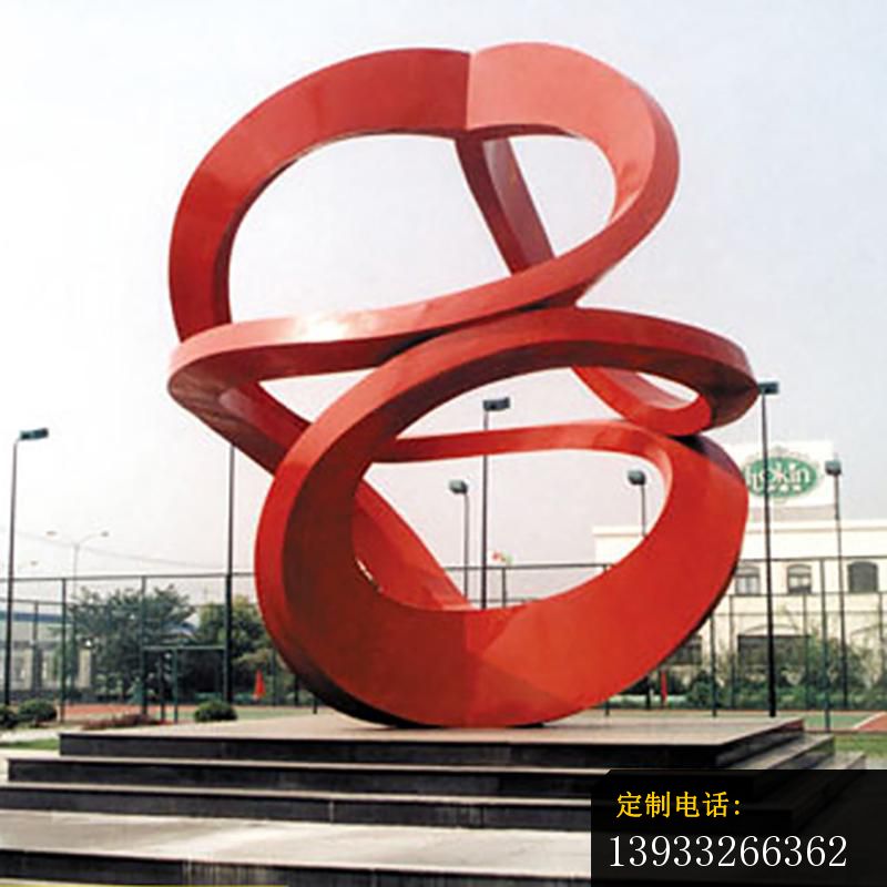 企业不锈钢抽象标志雕塑_800*800