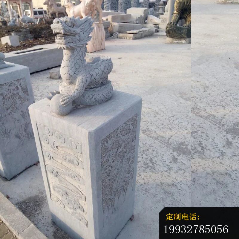 十二生肖石柱，十二生肖石雕 (10)_800*800