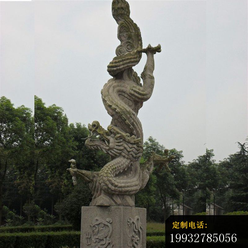 石雕龙，广场大理石龙雕塑 (3)_800*800