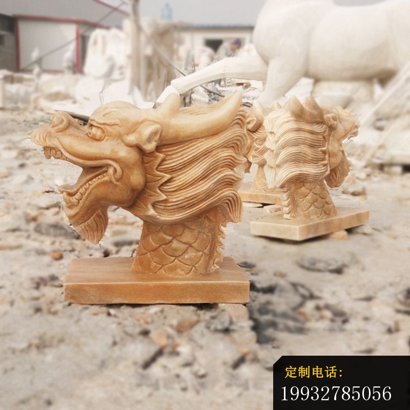 晚霞红喷水龙头雕塑，景观石雕_800*800