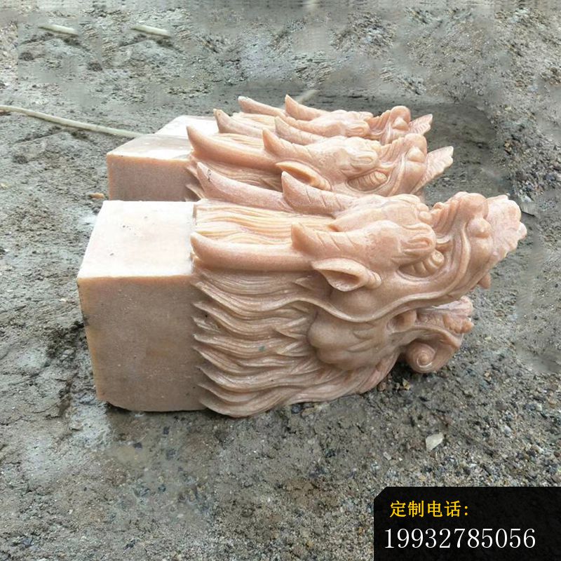 晚霞红龙头雕塑 公园喷水龙头石雕 (2)_800*800