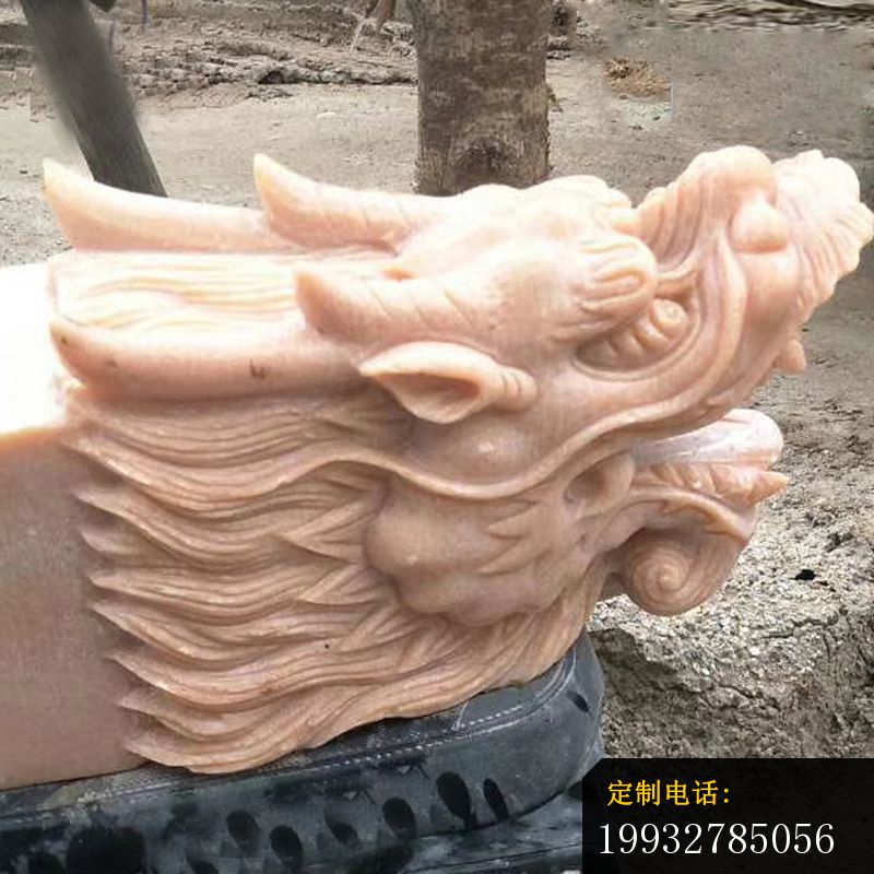 晚霞红龙头雕塑 公园喷水龙头石雕 (3)_800*800
