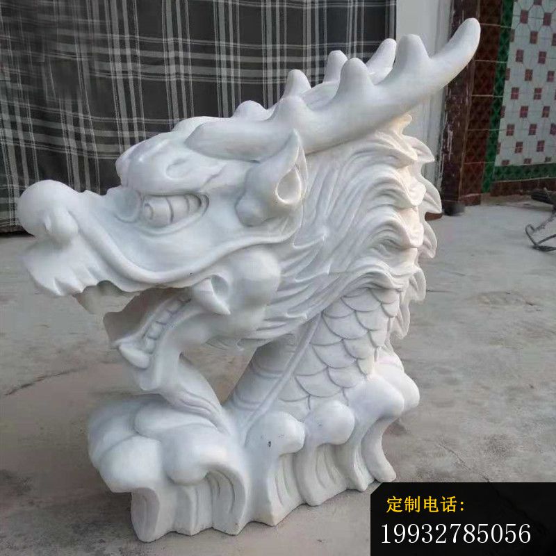 石雕龙头雕塑，公园动物石雕_800*800