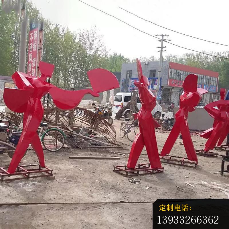 广场不锈钢抽象人物雕塑
_800*800