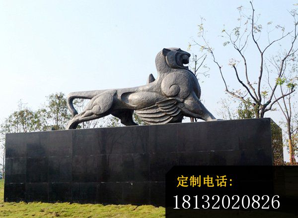 抽象狮子铜雕公园动物雕塑_600*440