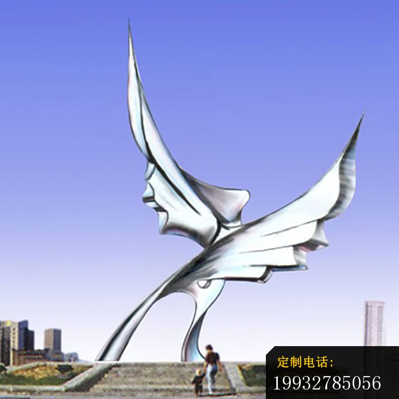 大鹏展翅不锈钢雕塑，企业大鹏展翅不锈钢雕塑_800*800