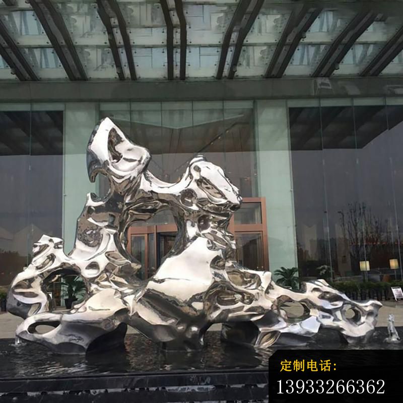 公园不锈钢抽象嬉戏太湖石雕塑_800*800