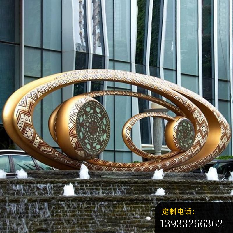 企业不锈钢抽象眼镜雕塑_800*800