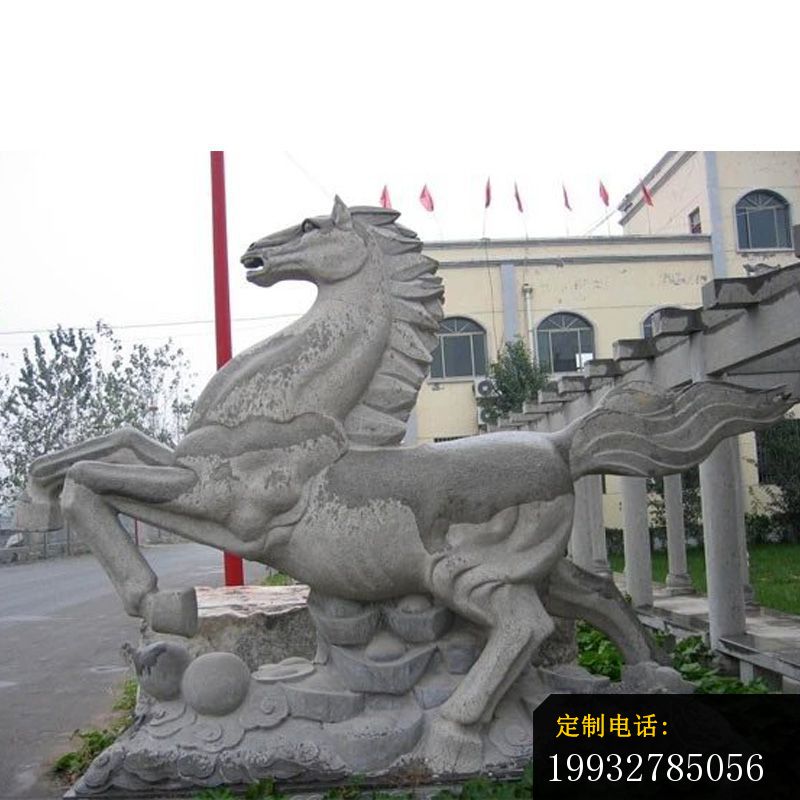 石雕马，大理石奔马雕塑_800*800