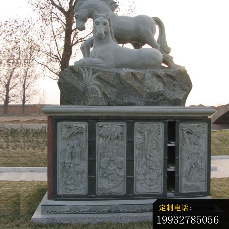 大理石十二生肖，公园动物石雕 (3)_800*800