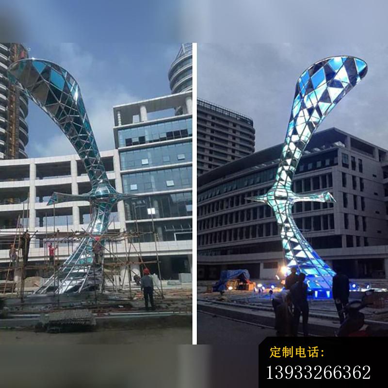 城市锻造不锈钢灯光景观雕塑_800*800