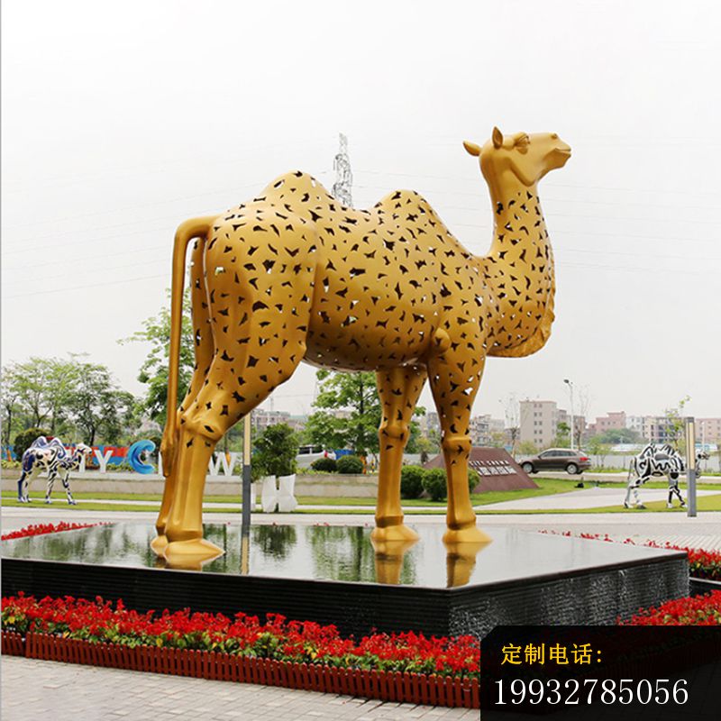 不锈钢骆驼雕塑 (3)_800*800