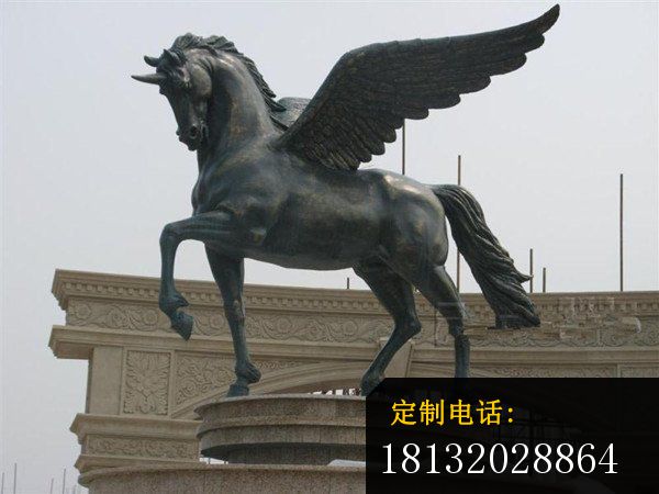 铜雕飞马，广场景观铜雕_600*450