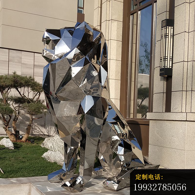 不锈钢狮子雕塑 (3)_800*800