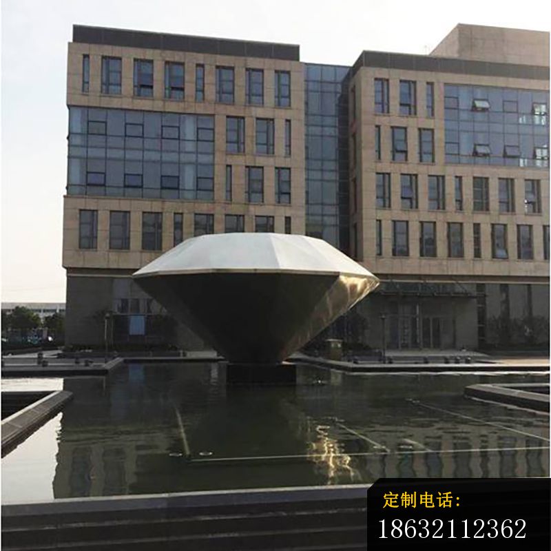 不锈钢钻石雕塑，不锈钢广场雕塑_800*800