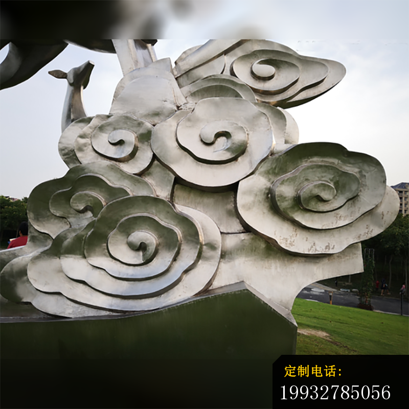 不锈钢祥云雕塑 (1)_800*800