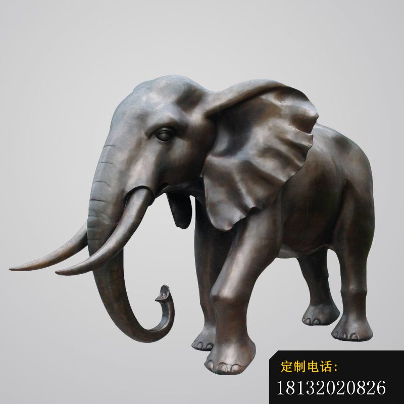 仿铜大象雕塑玻璃钢动物雕塑_800*800