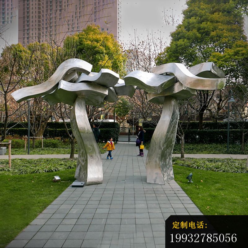 不锈钢公园雕塑，不锈钢造型门_800*800