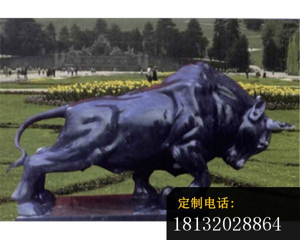 铜牛雕塑，公园景观雕塑_600*481