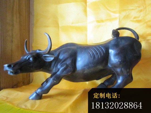 铜牛雕塑，公园动物铜雕_640*480