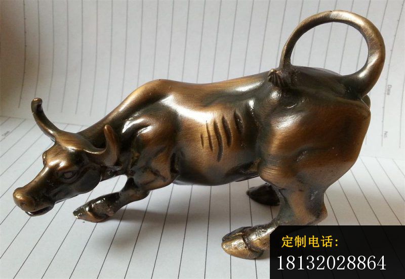 铜牛雕塑，公园动物雕塑 华尔街牛_800*552