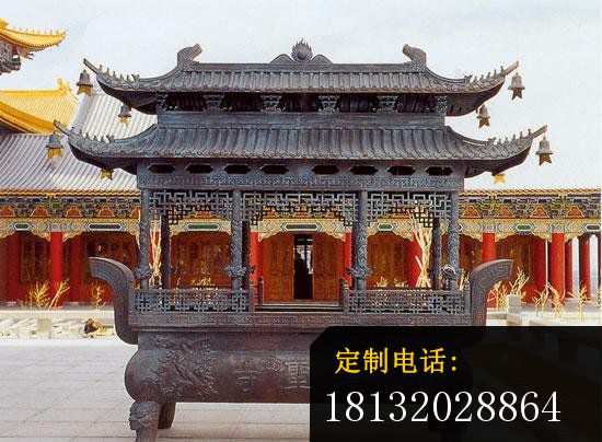 铜香炉，寺庙铜香炉_550*404