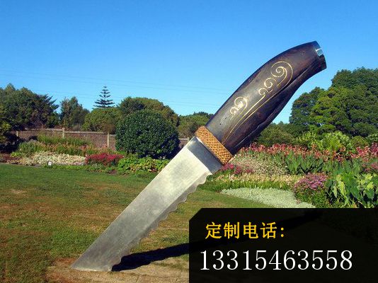 匕首雕塑，公园 不锈钢景观雕塑_534*400