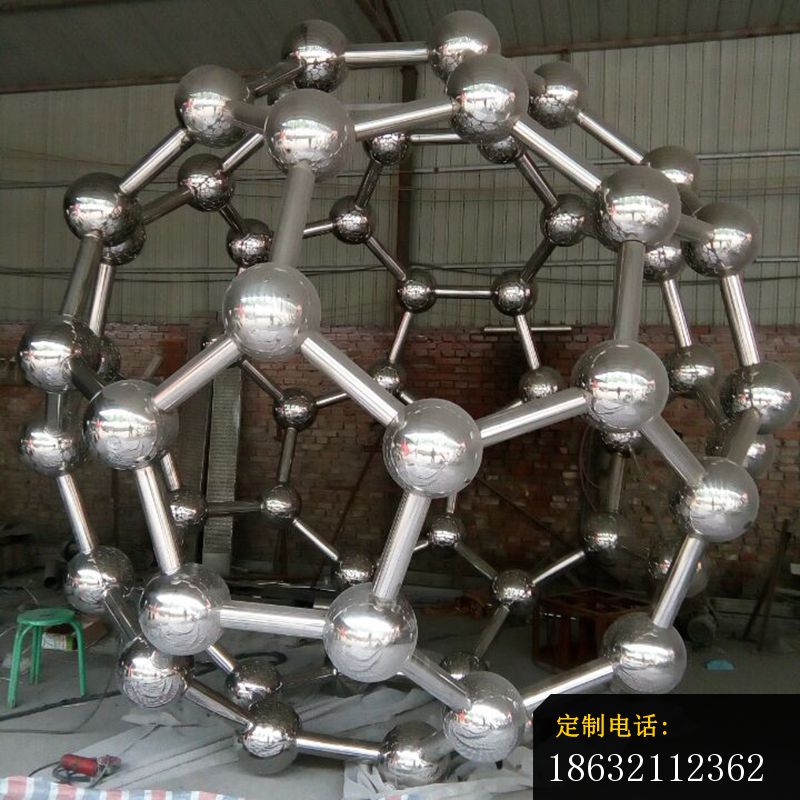 不锈钢原子模型雕塑，不锈钢校园雕塑_800*800