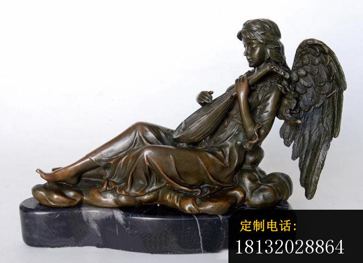 西方天使铜雕，西方人物雕塑_720*523