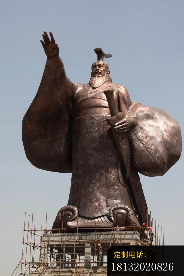汉武帝铜雕古代人物雕塑 (2)_640*959