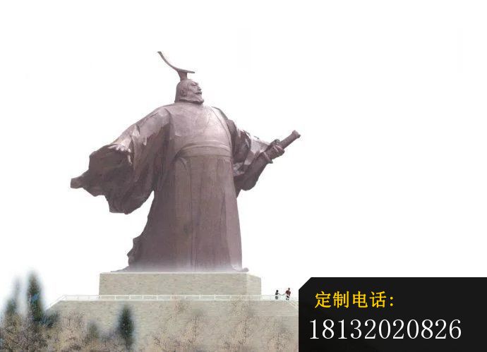 汉武帝铜雕古代人物雕塑 (3)_690*499