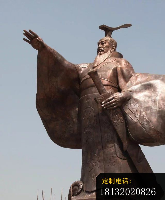 汉武帝铜雕古代人物雕塑 (4)_640*778